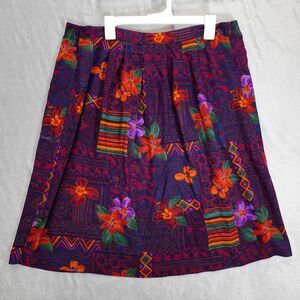 Bon Worth Skirt Petite Large Women Thanksgiving Fall Boho Peasant Cottage Floral